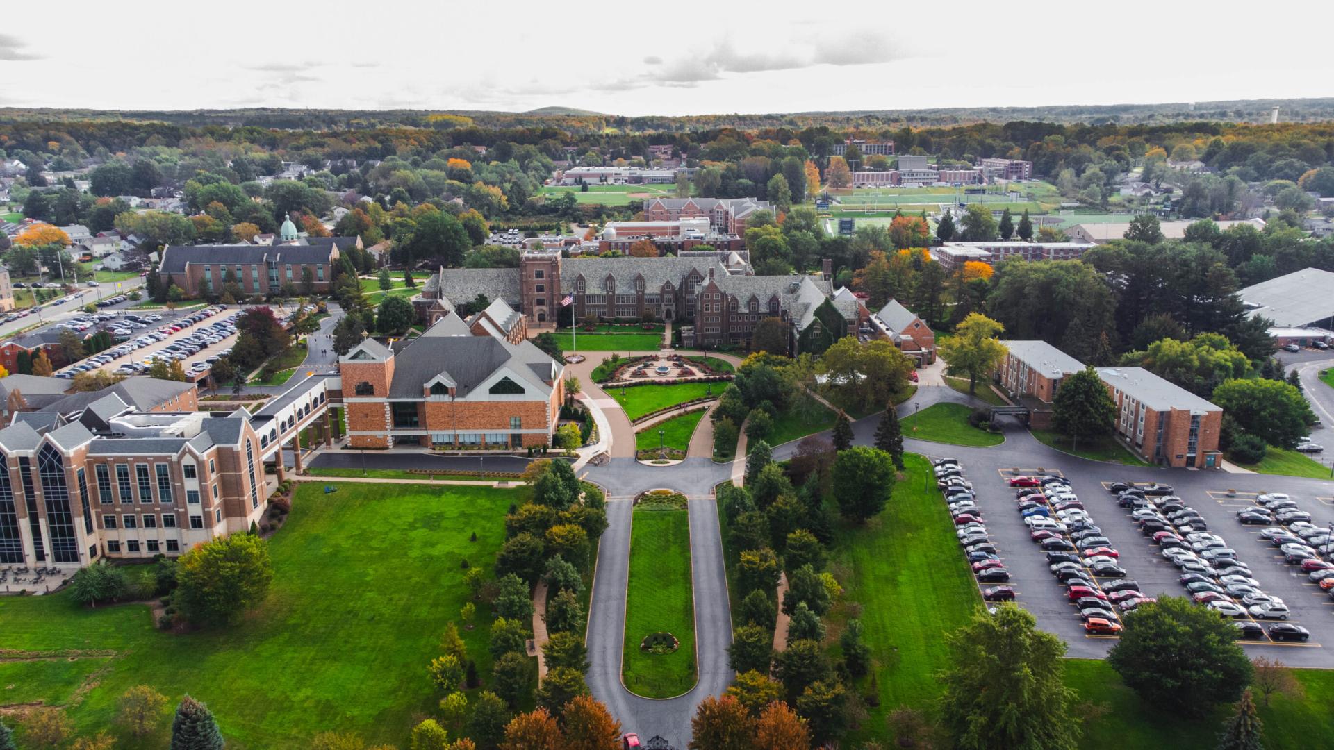 Aerial view of ܼˮ̳ University campus
