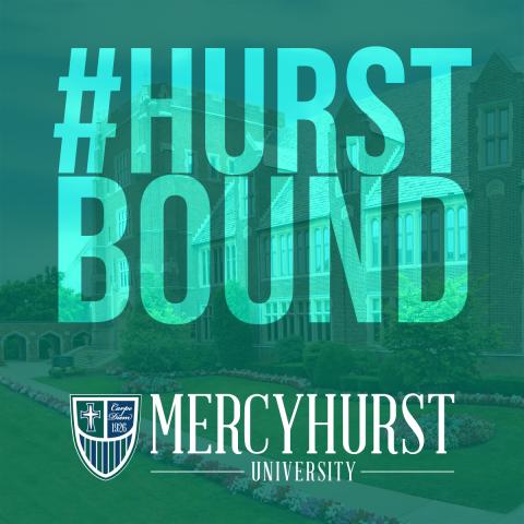 "#HurstBound" and ܼˮ̳ logo on green background